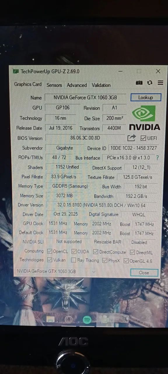 Gtx 1060 3gb gigabyte - Foto 5