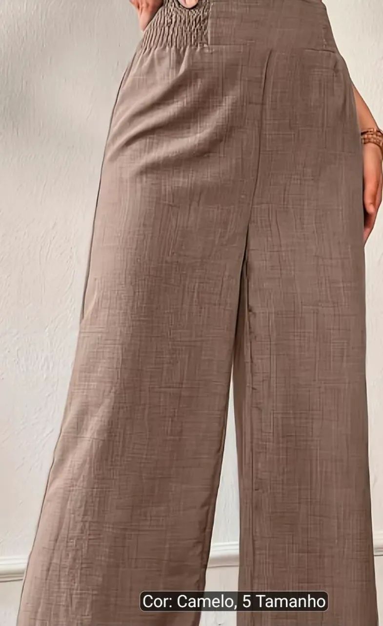 Linda calça pantalona.