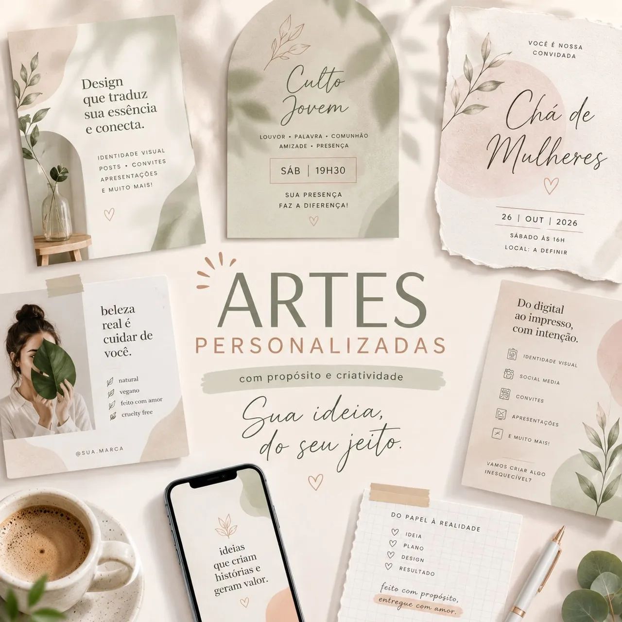 Artes Visuais | Logo | Convites | Cardápio e etc