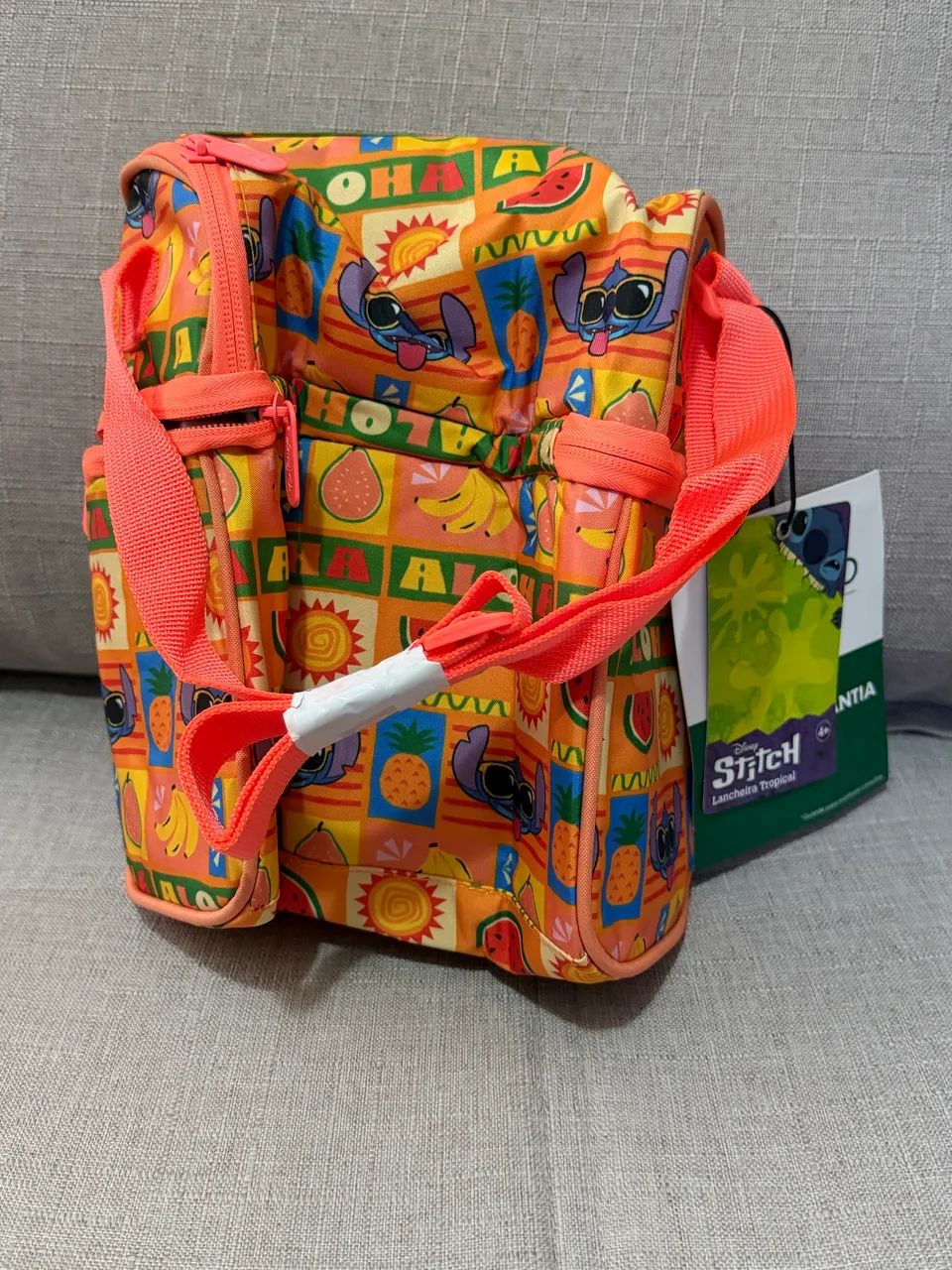 Mochila e lancheira do Stitch Baggagio  - Foto 4