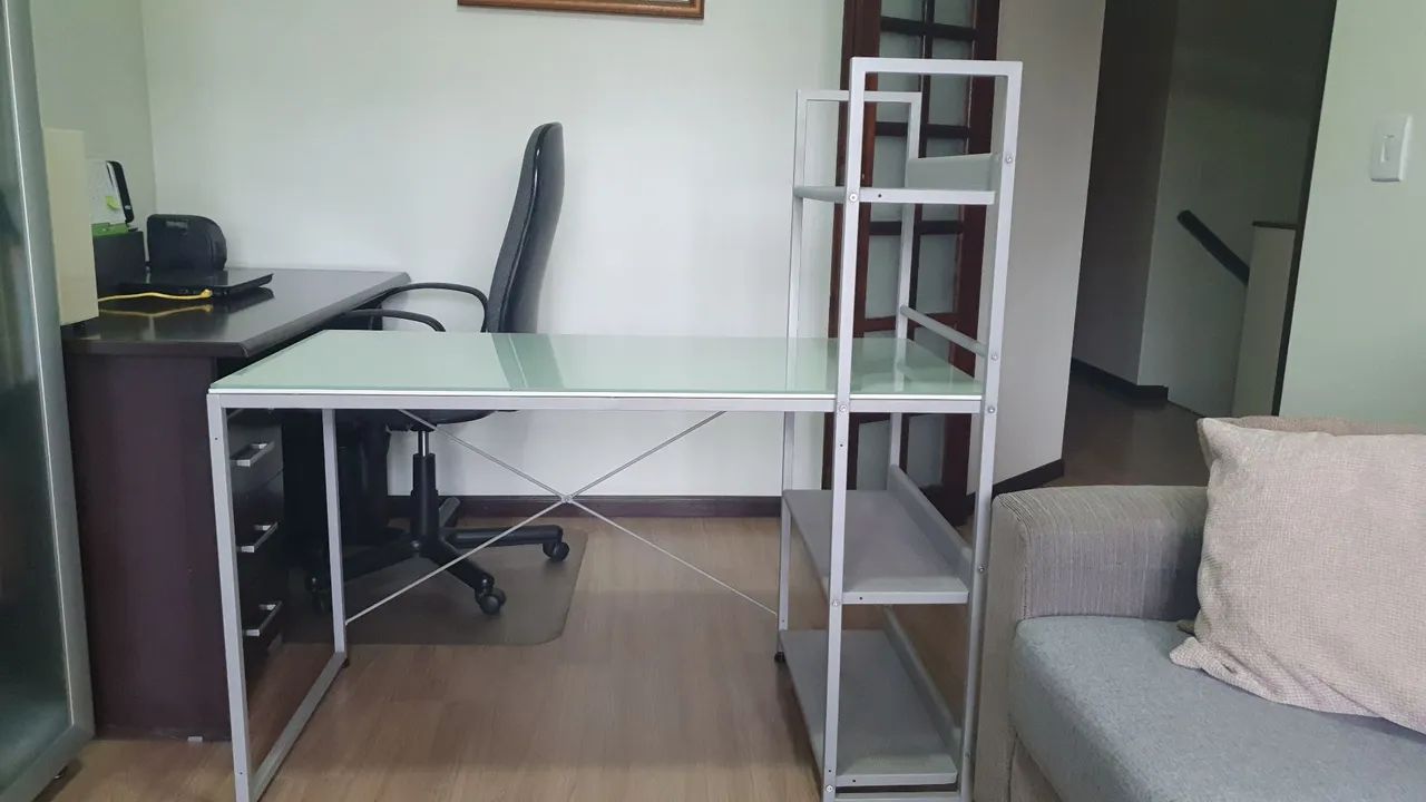 Escrivaninha de Aço com Estante - Foto 3