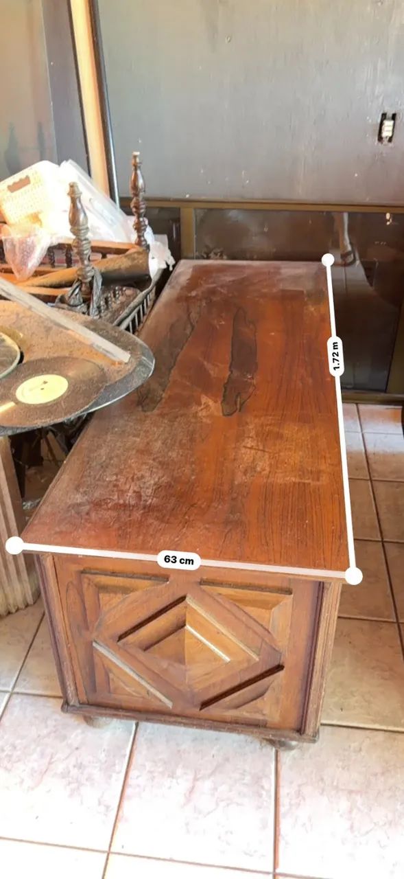 Rack/Balcão de Madeira Maciça com Design Clássico - Foto 4