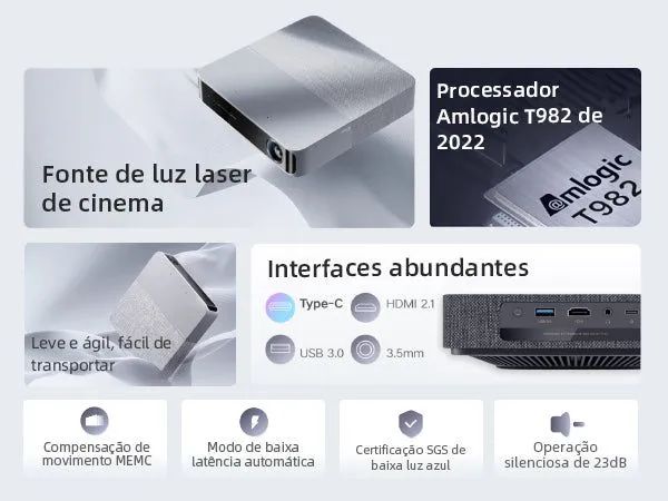 Projetor a laser- formovie s5 (+brinde) - Foto 6