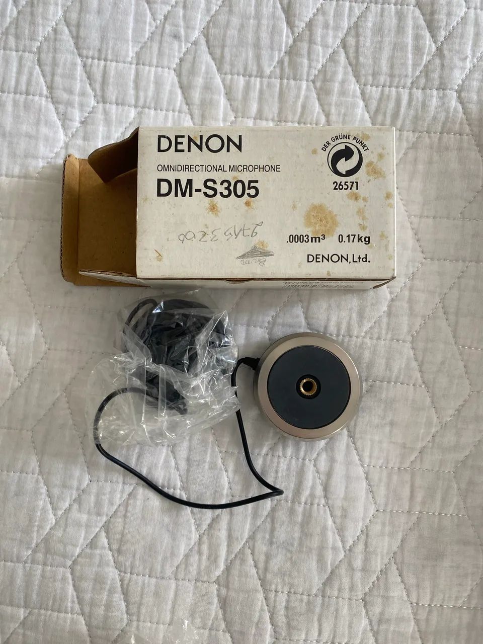 Microfone de Calibração Omnidirecional Denon DM-S305. 