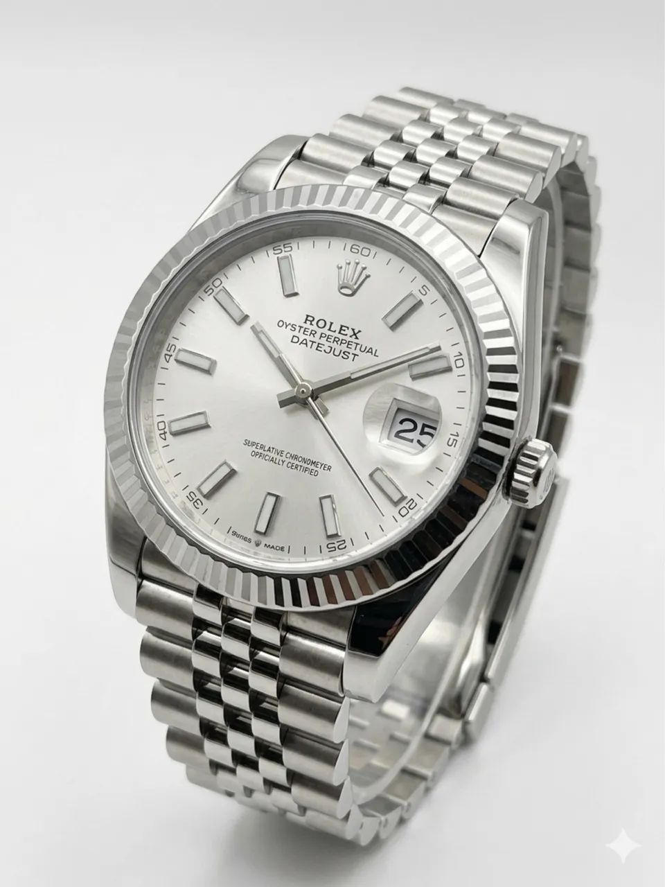 Relógio Datejust Branco - Automático - 40mm - Safira - Prm AAA+