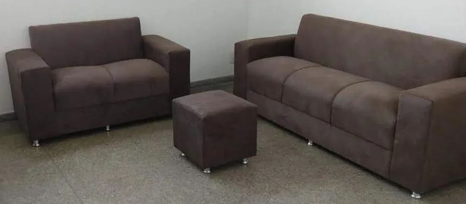Sofá 2 e 3 lugares Material suede D33 De alta qualidade Confortável Promoção - Foto 4