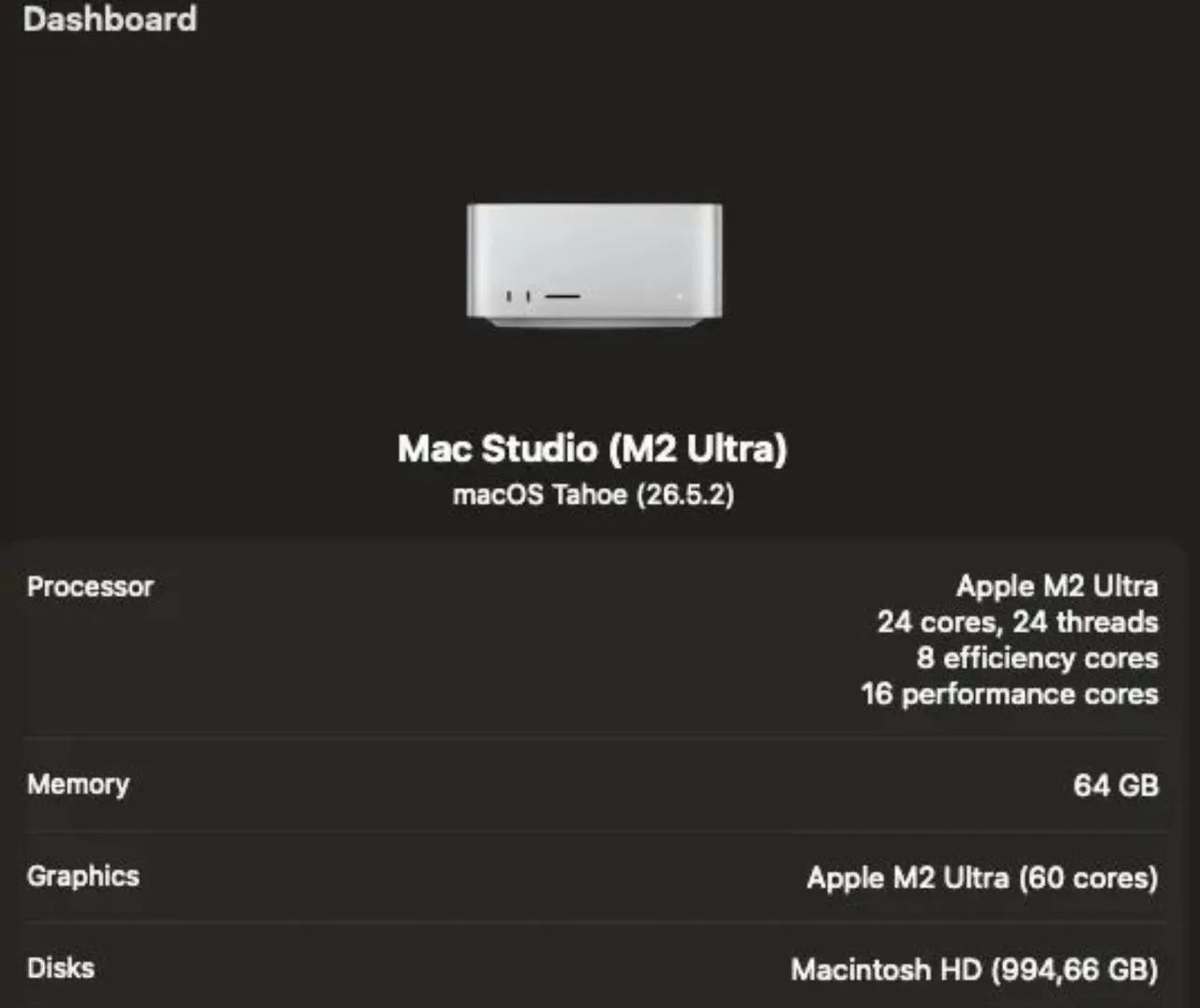 Mac Studio Apple M2 Ultra 64GB RAM 1TB SSD - Impecável  - Foto 4