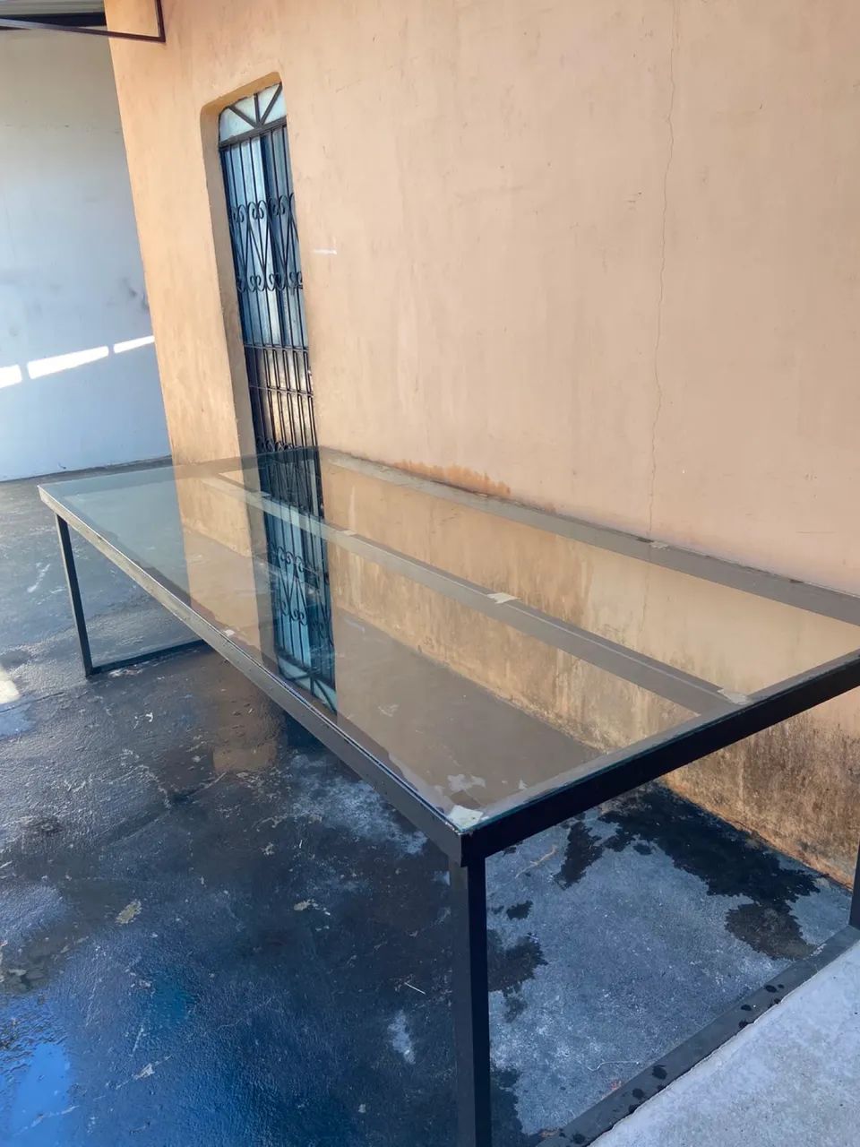 Mesa grande 12 lugares de vidro  - Foto 2