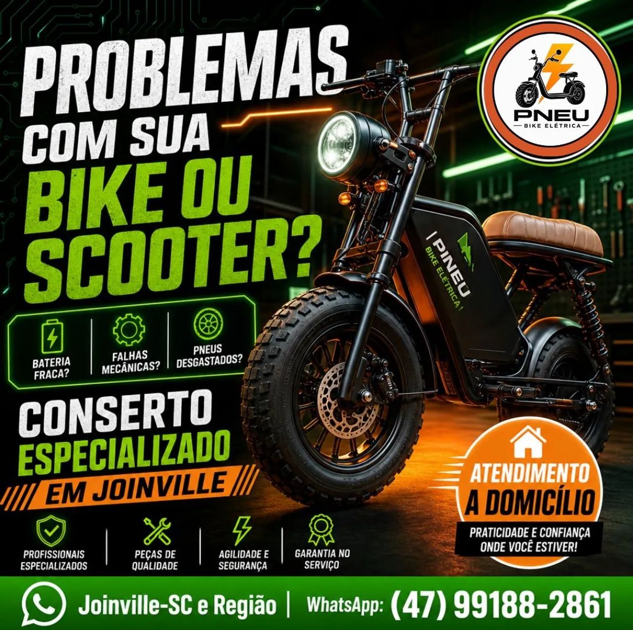Conserto da sua Scooter Elétrica 