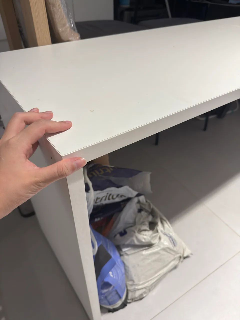 Escrivaninha 100% MDF branca  - Foto 4