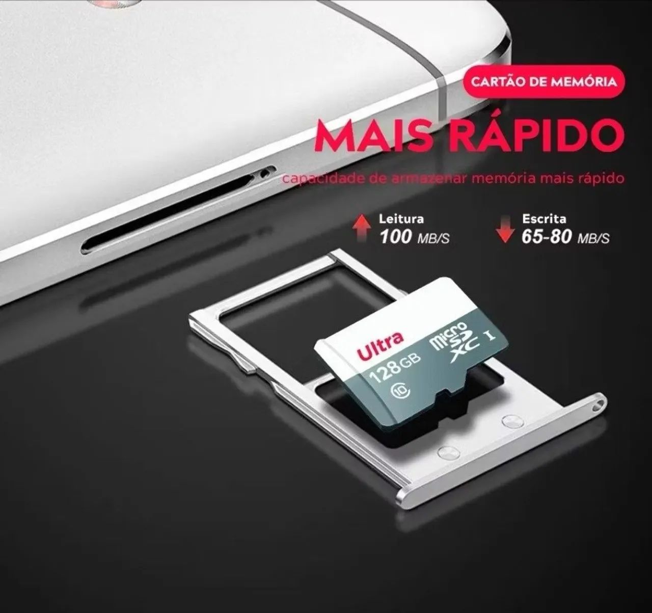 Cartão de memória micro sd 128g - Foto 3