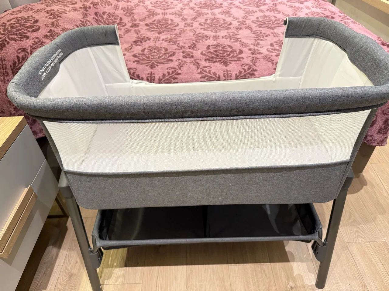 Berço Co-Bed Galzerano Cinza - Praticamente Novo - Foto 4