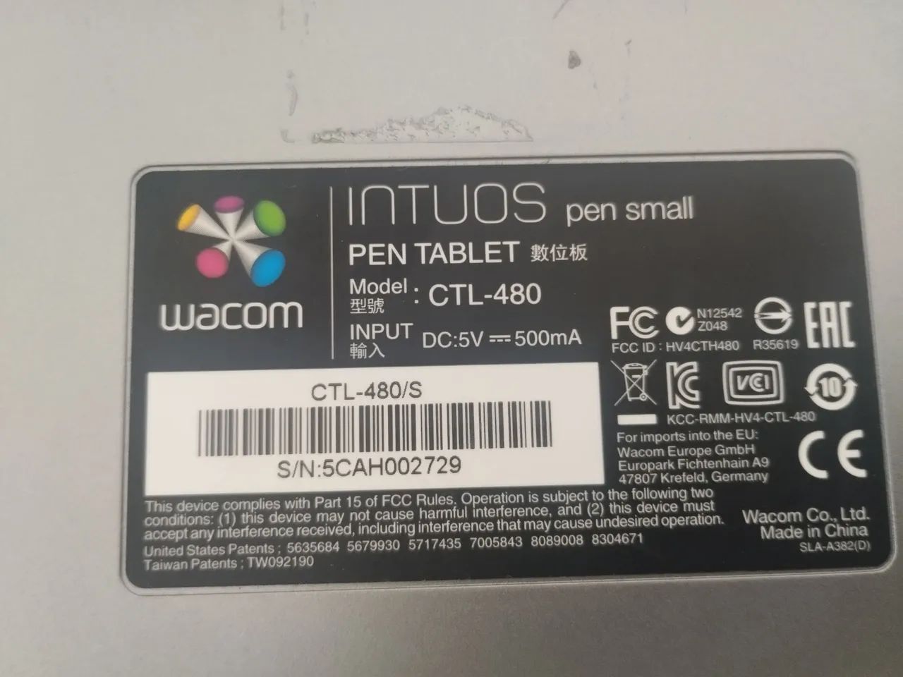 Mesa digitalizadora tablet INTUOS WACOM - modelo CTL-480 - Foto 3