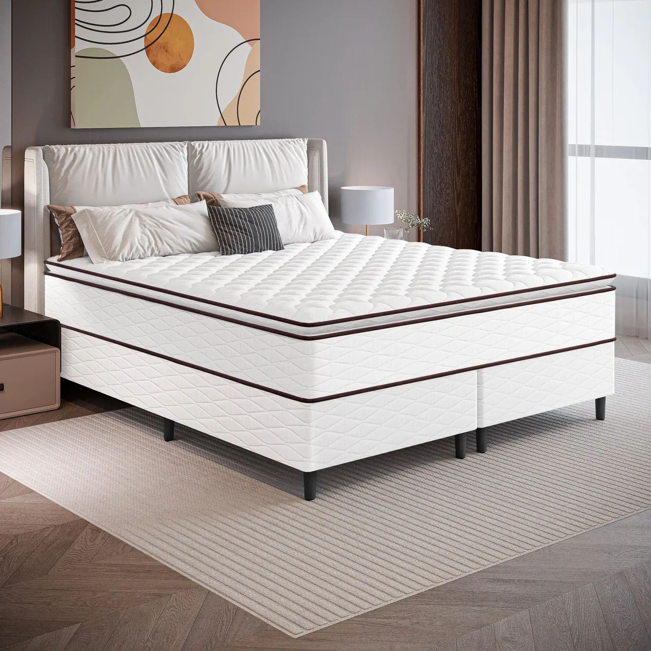 Cama box Queen 1 mês de conprada