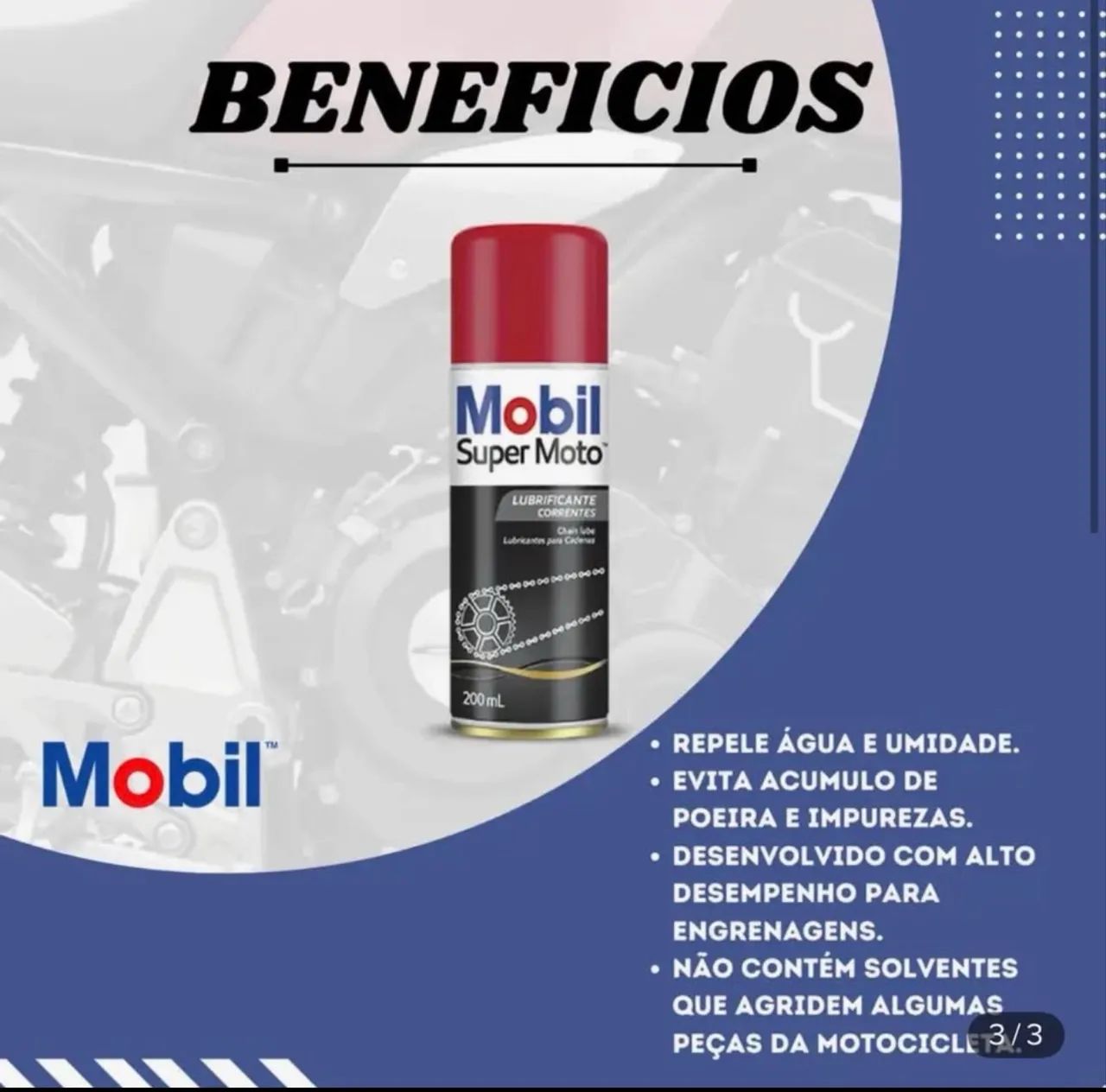 Lubrificante corrente de moto 