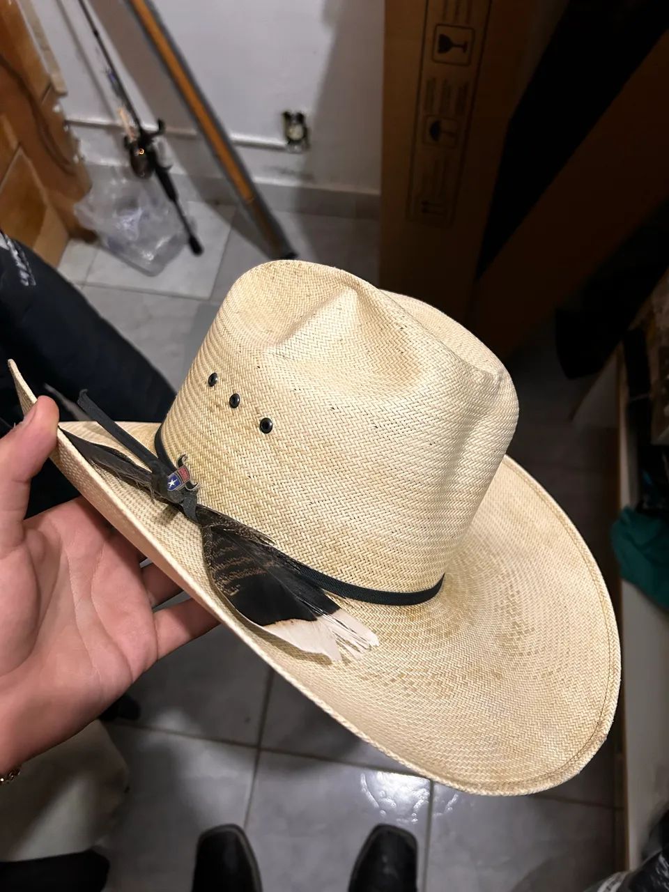 Chapeu lonestar palha - Foto 3