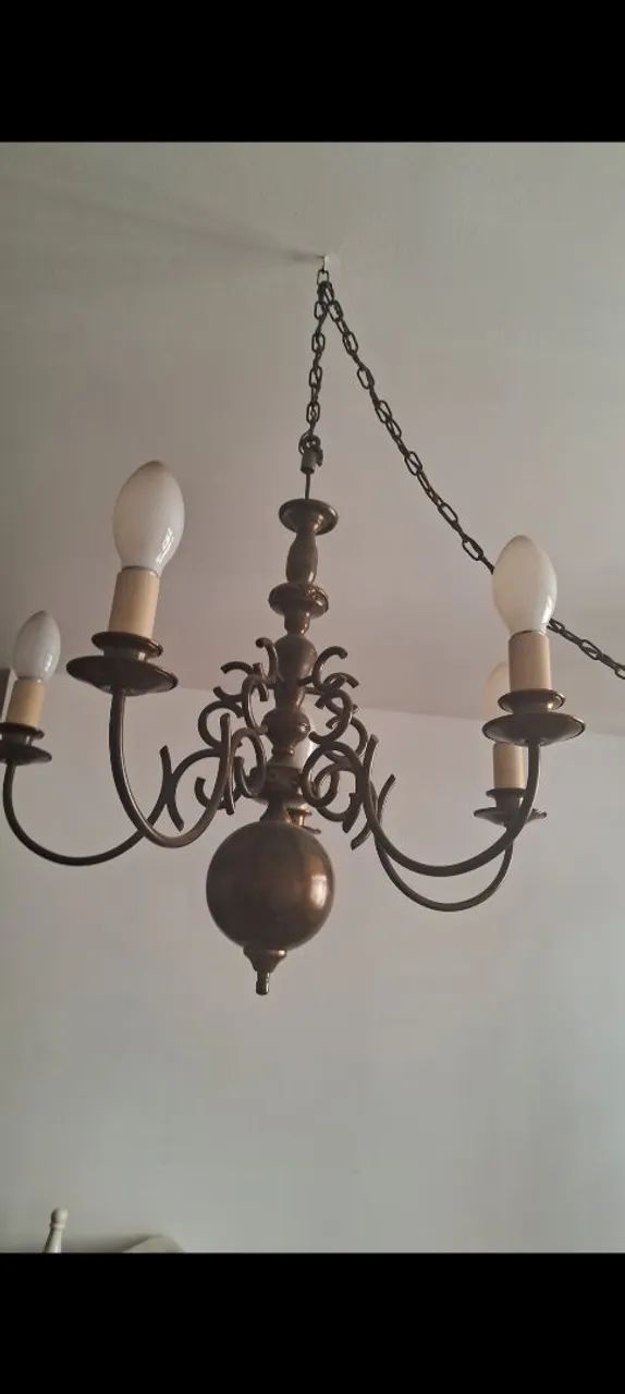 Lustre de 5 Braços belíssima peça 