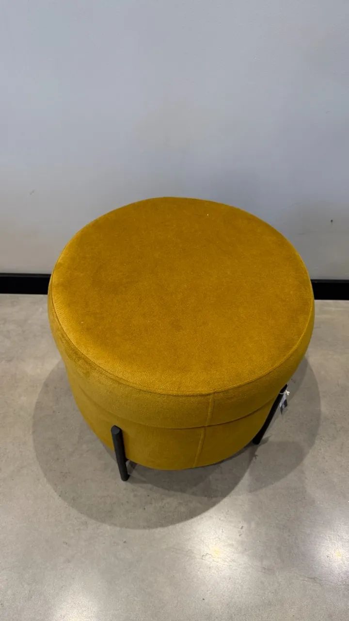 PUFF INDUSTRIAL MOSTARDA - Lyam Decor - Foto 2