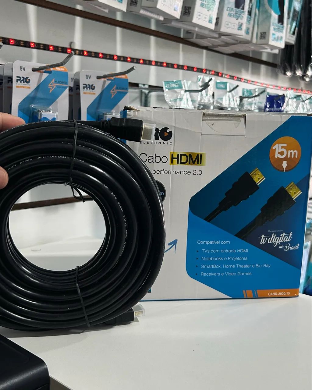 Cabo Hdmi de 15 Metros 2.0 Pro Eletrônic ( Fazemos Entregas ) 