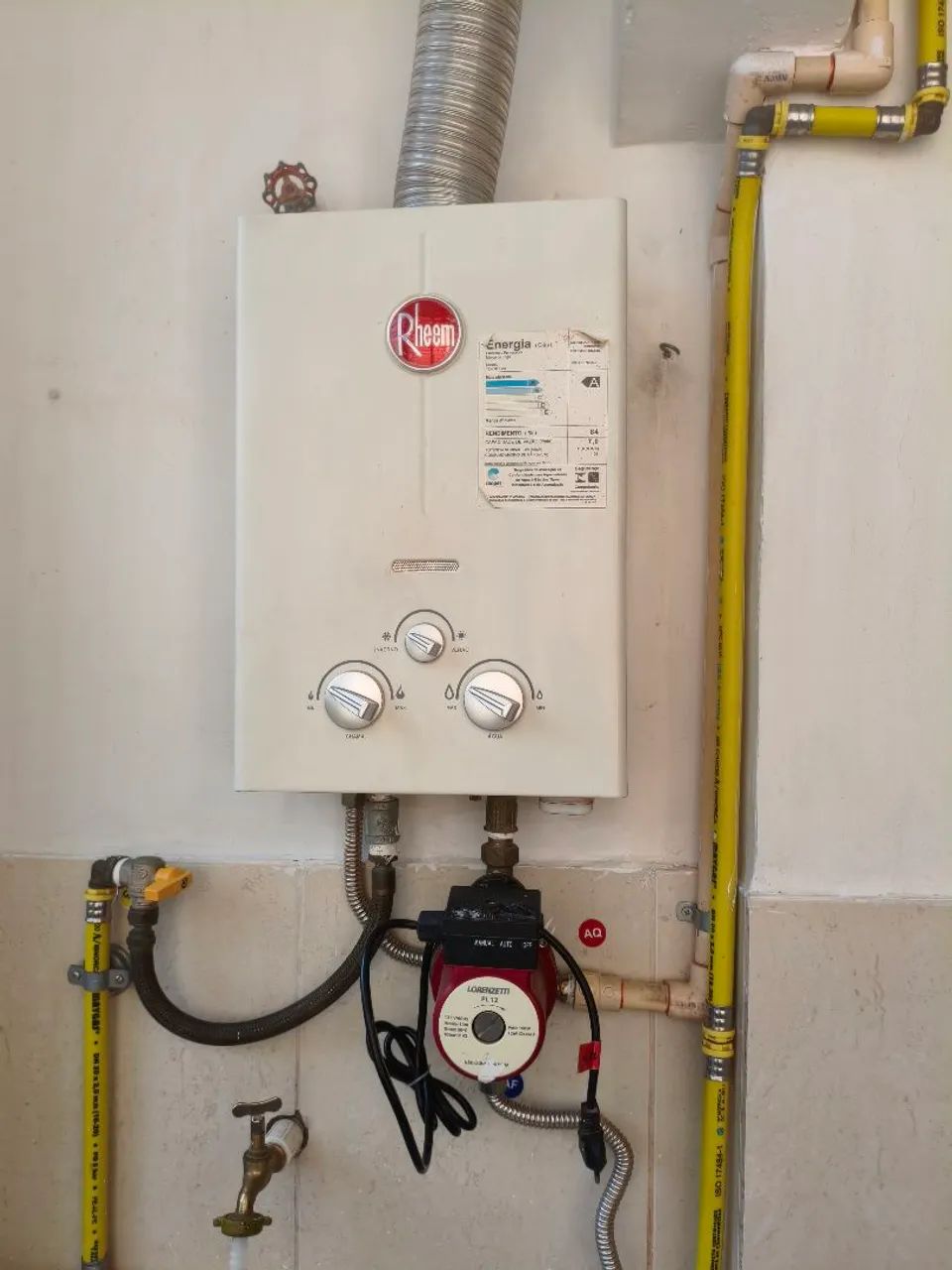 Aquecedor a gás equipamento
