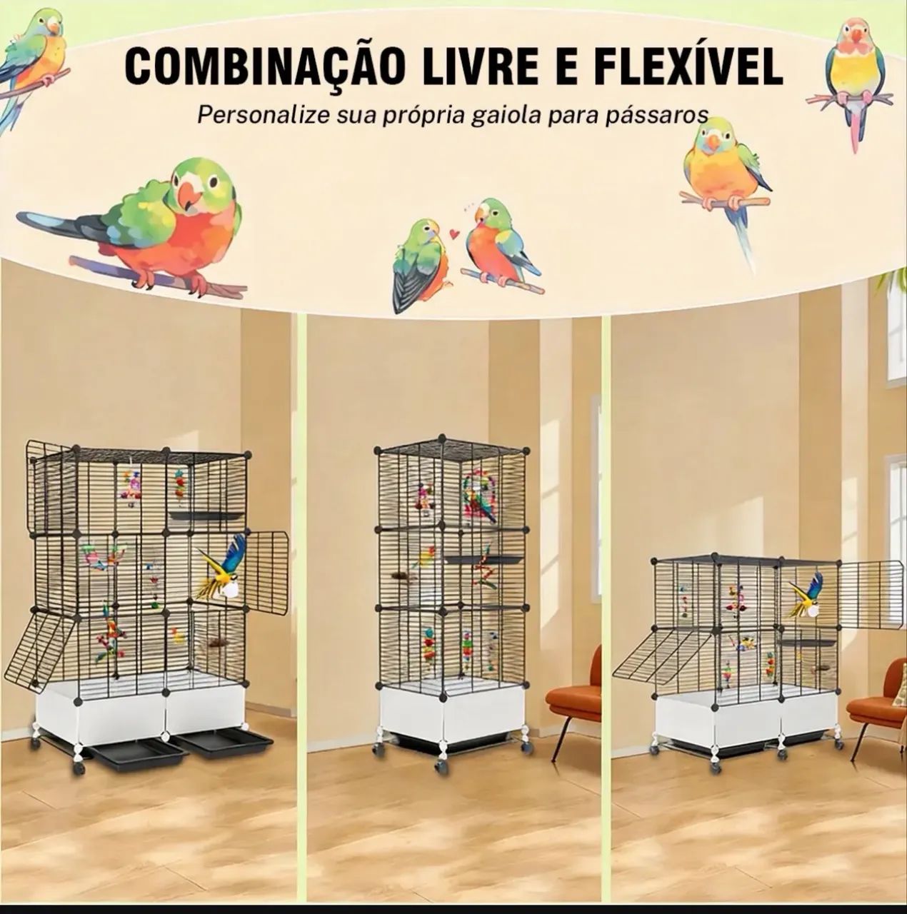 Gaiola modular grande / nova  - Foto 2
