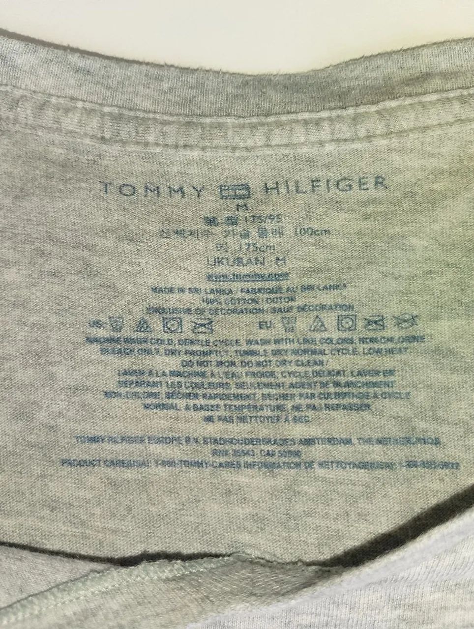 Camiseta Tommy Hilfiger masculino cinza  - Foto 4