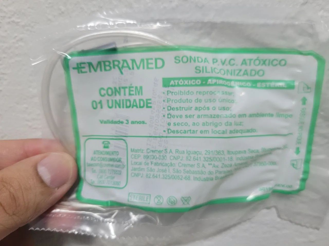 Sonda uretral número 10