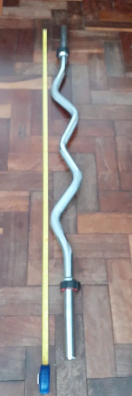 Barra EZ maçica cromada 10 Kg - Foto 4