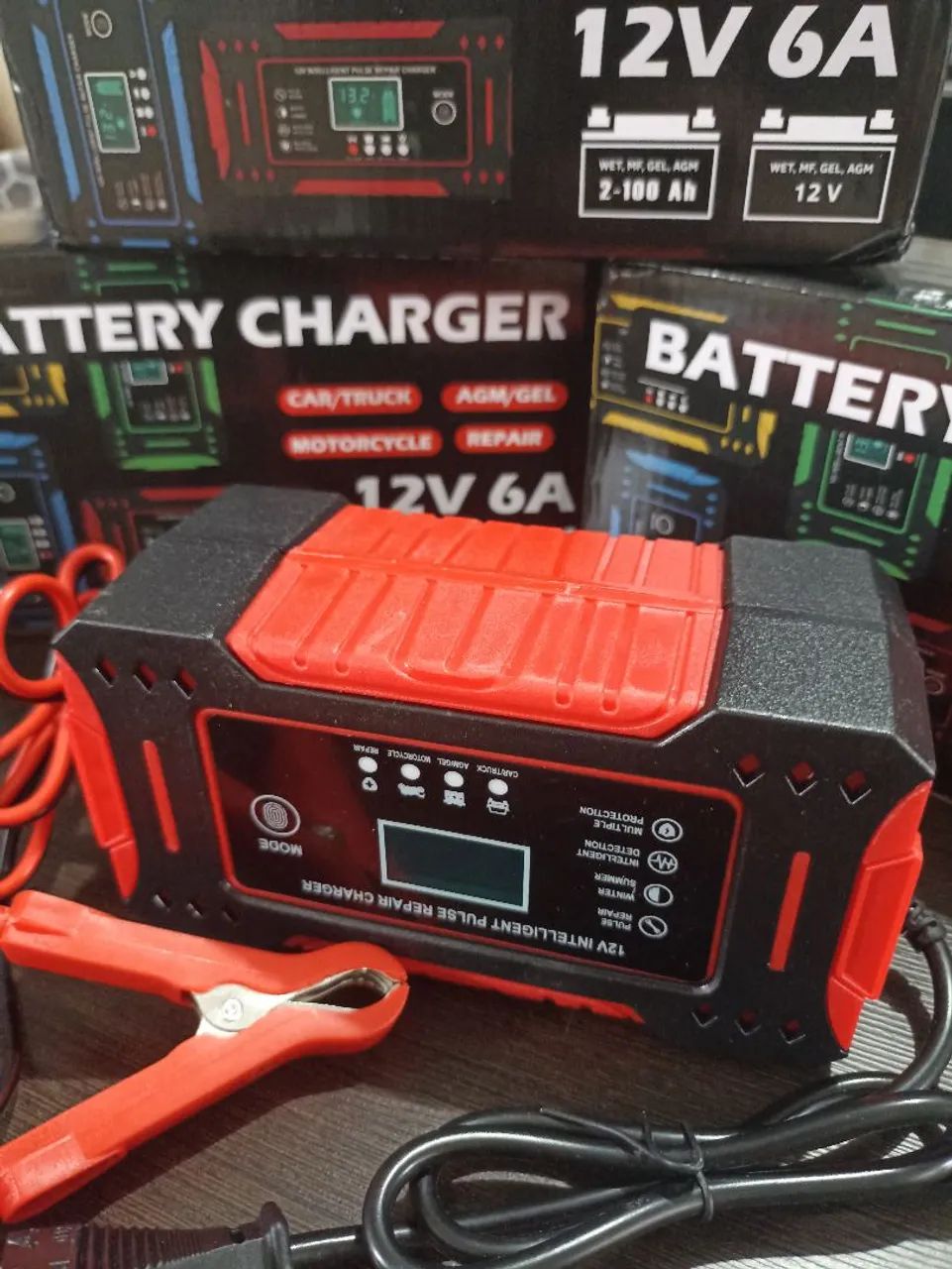 Carregador De Bateria 6 Amperes Carro e Moto  - Foto 4