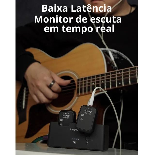 Sistema Monitor De Palco M-vave Sws12 In-ear Wp12 1tx - 2rx - Foto 2