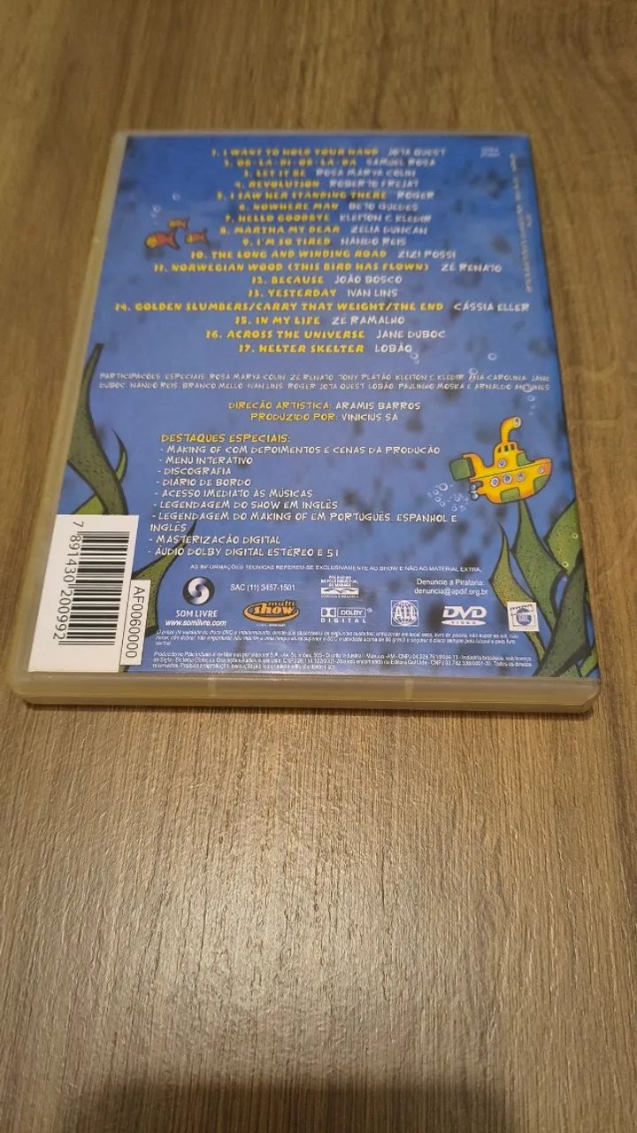 DVD de Show - Submarino Verde e Amarelo - Foto 3