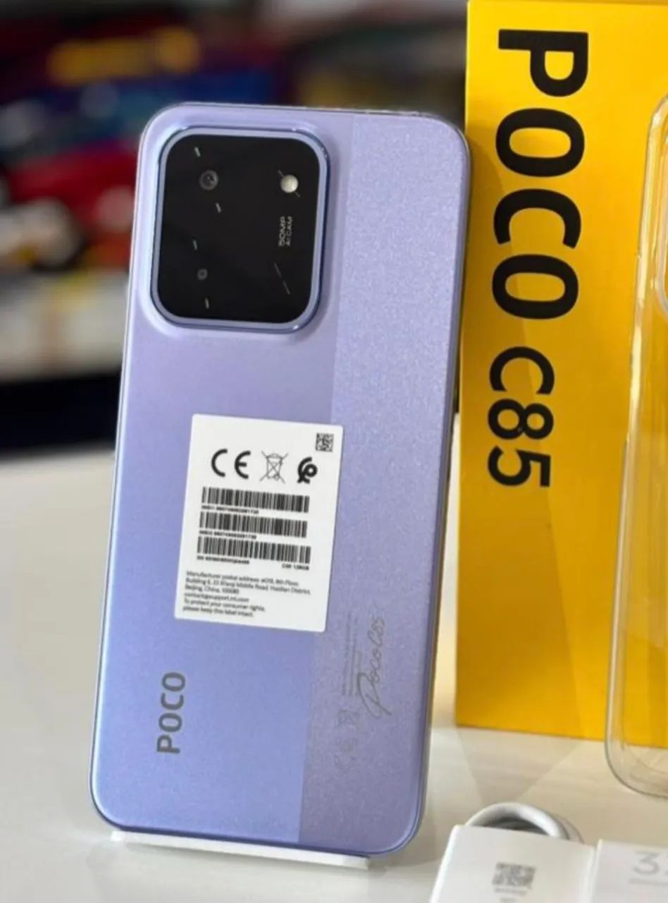 Telefone Poco C85 (4G) + NFC 256/8 Lilás 