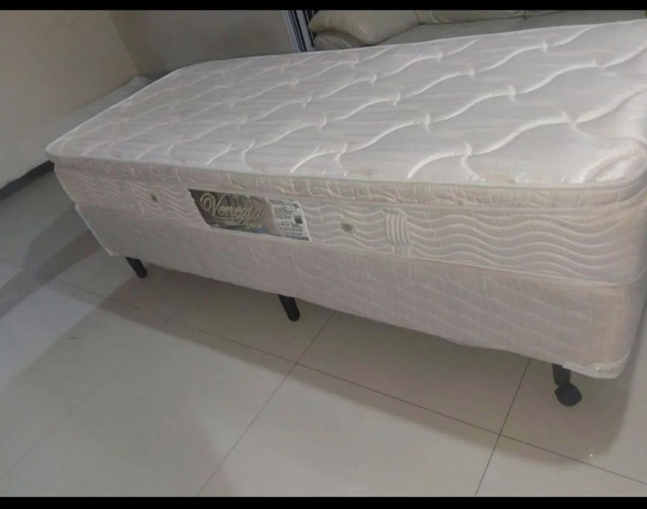 Cama box solteiro completa Marca Ortoflex 