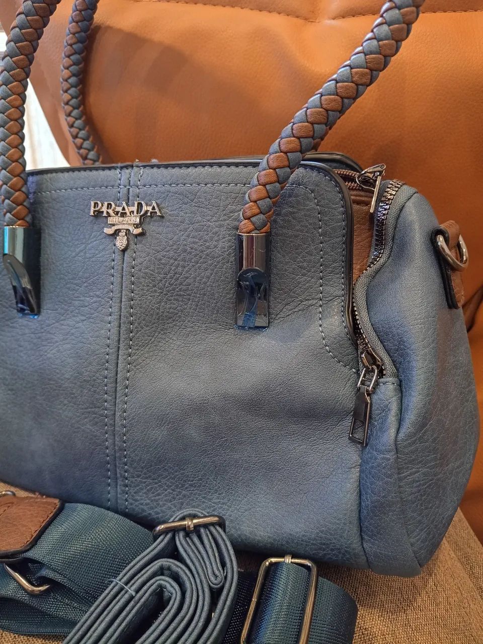 Bolsa de mão Prada Azul / Linha Premium  - Foto 2