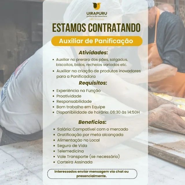 Auxiliar de Panificação