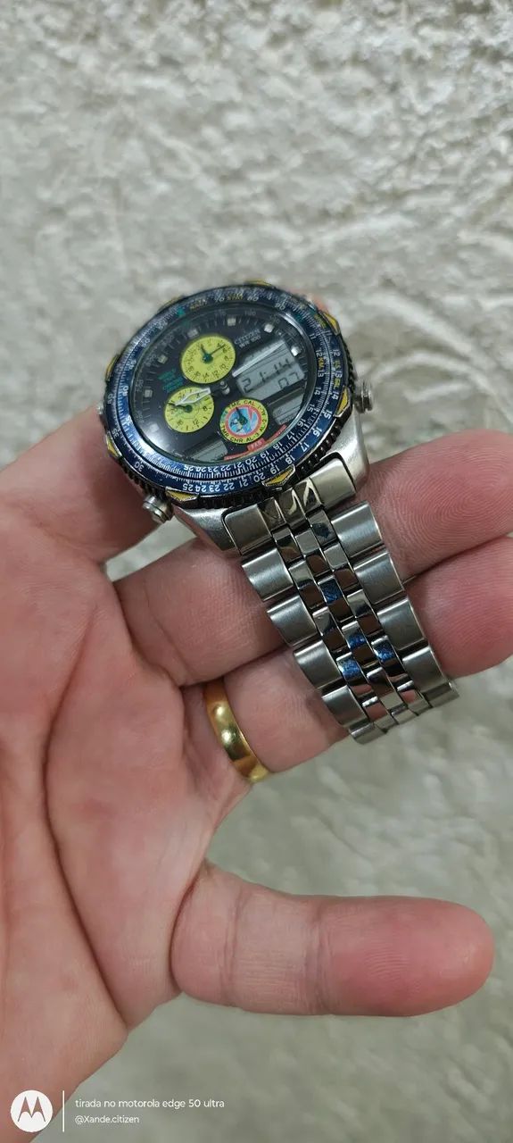 Relógio Citizen navihalk c300 esquadrilha da fumaça tudo ok  - Foto 4