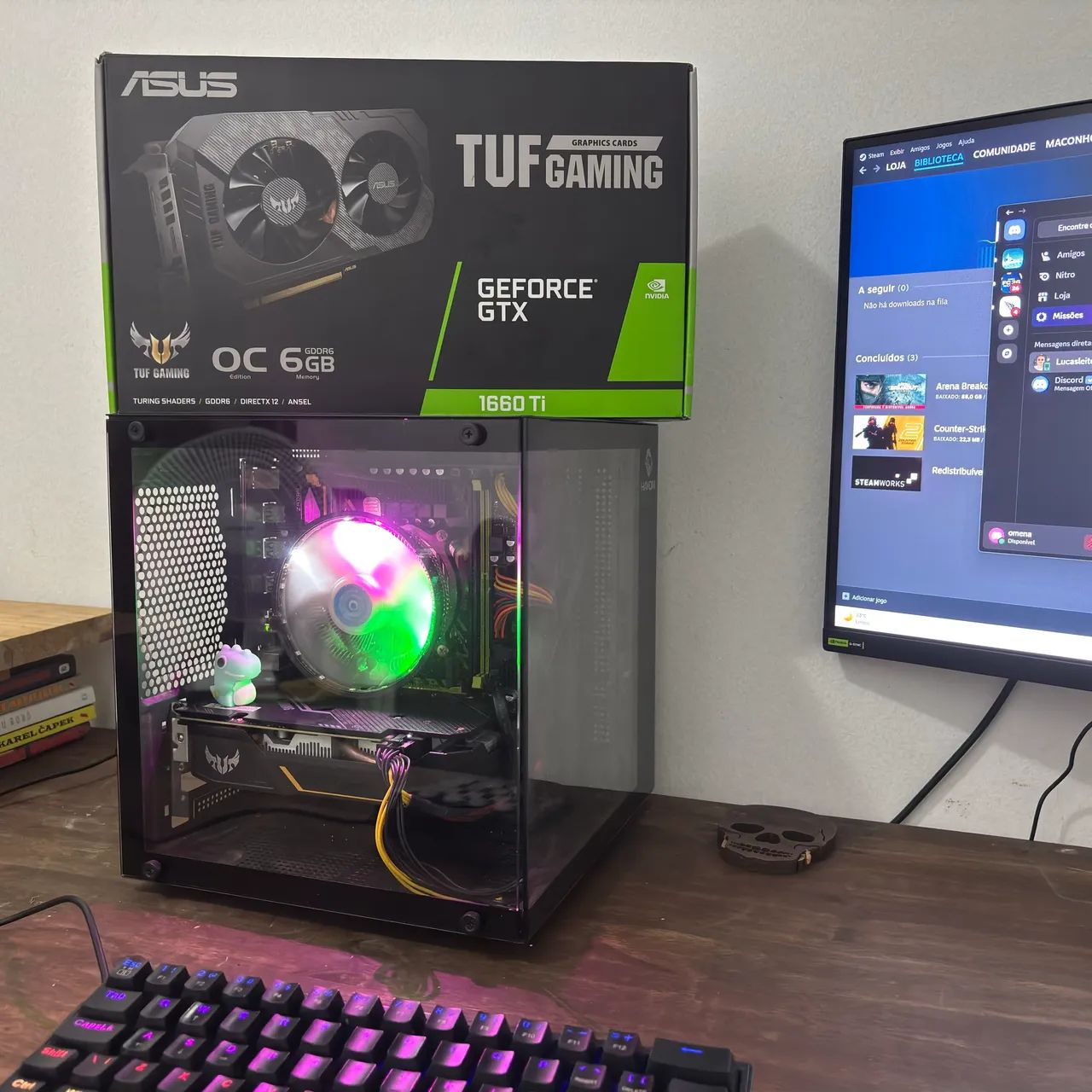 Pc gamer, 1660 ti 6gb, 20gb ram, xeon e5-2630 v4