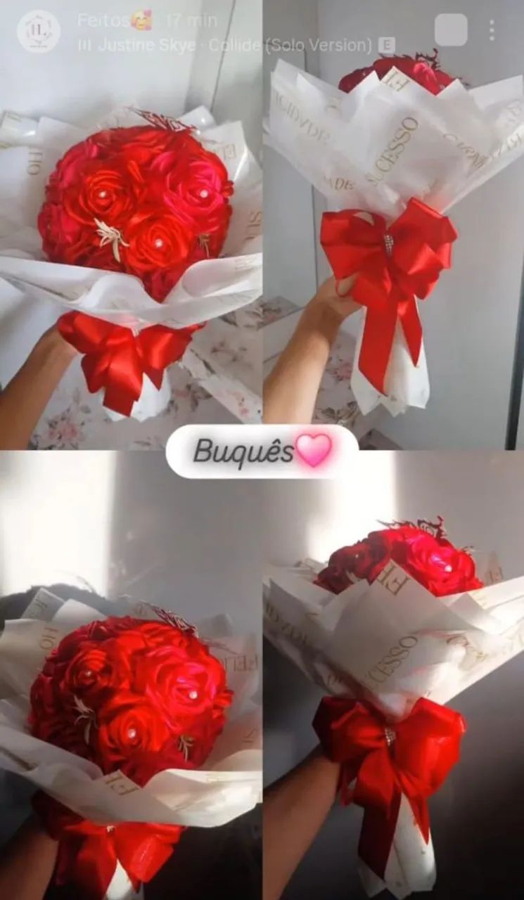 Flores e Buques de Cetim