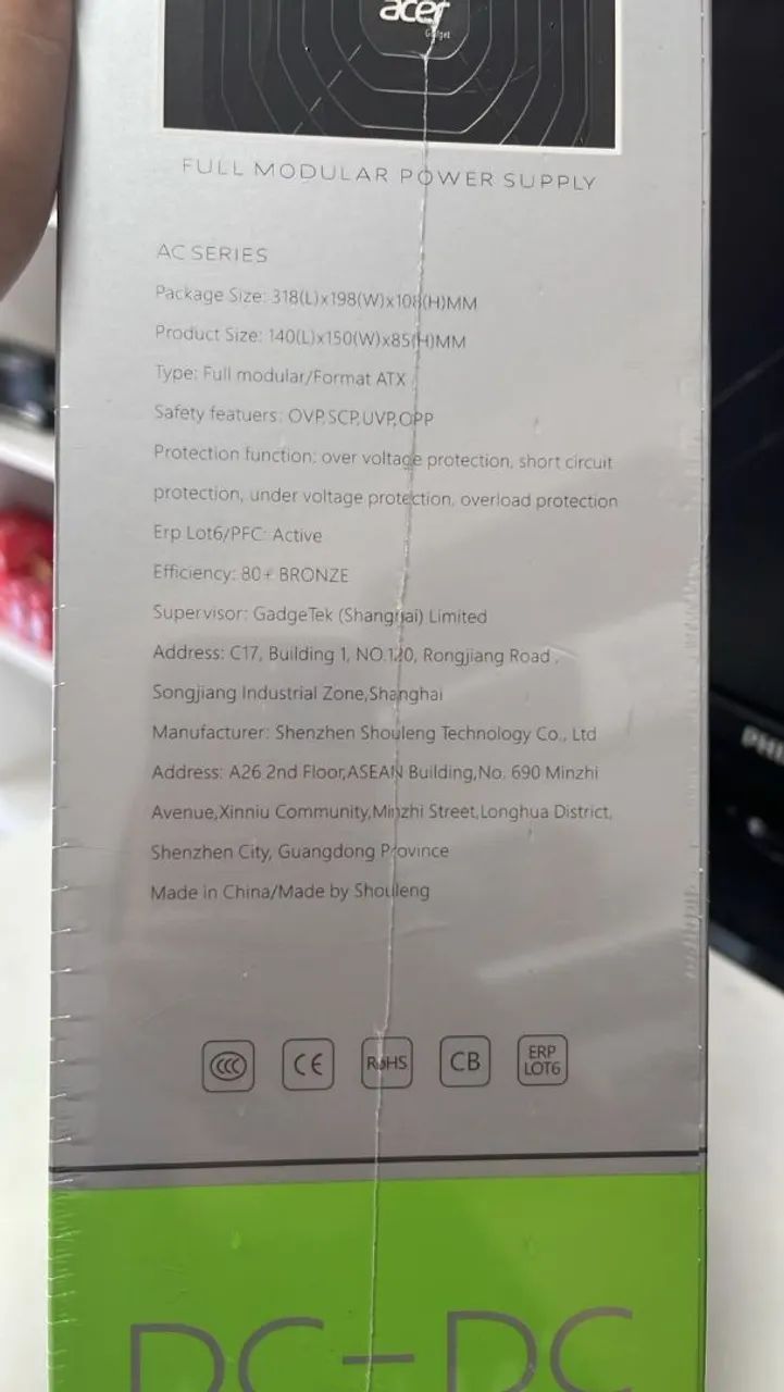 Fonte Acer 650w Ac650 80 Plus Bronze Full Modular - Foto 4