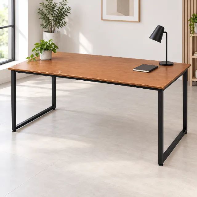 mesa mdf e metalon escritorio - Foto 2