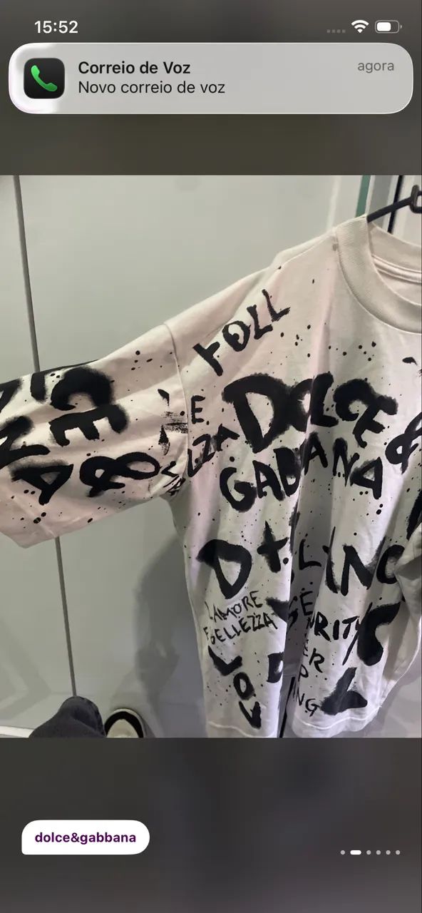 Camisa dolce gabbana GG - Foto 2
