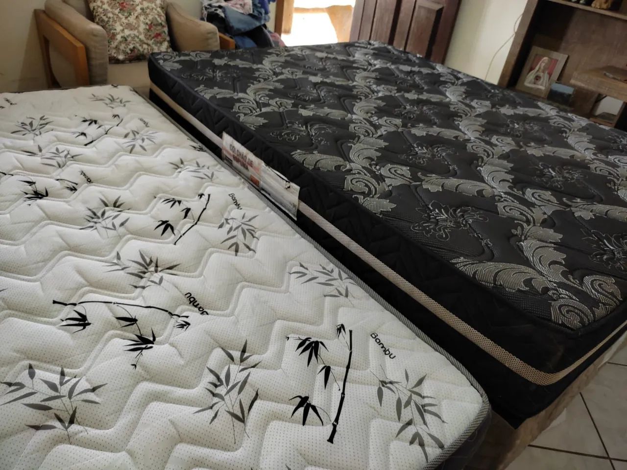 Cama box + colchão ( Tenho de Casal e solteiro) - Foto 4