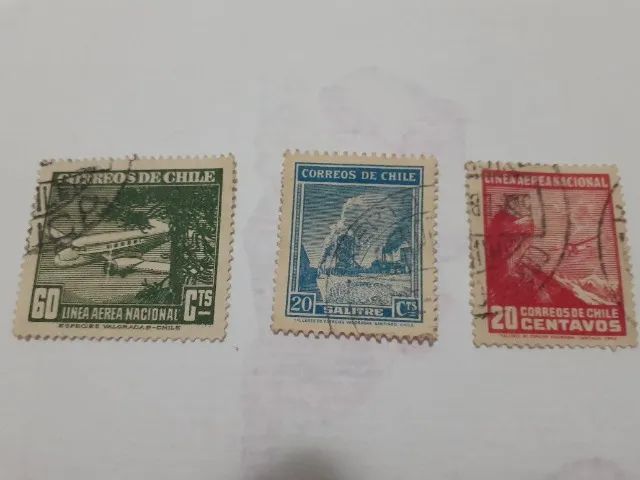 LOTE DE SELOS ANTIGOS. CHILE. - Foto 2