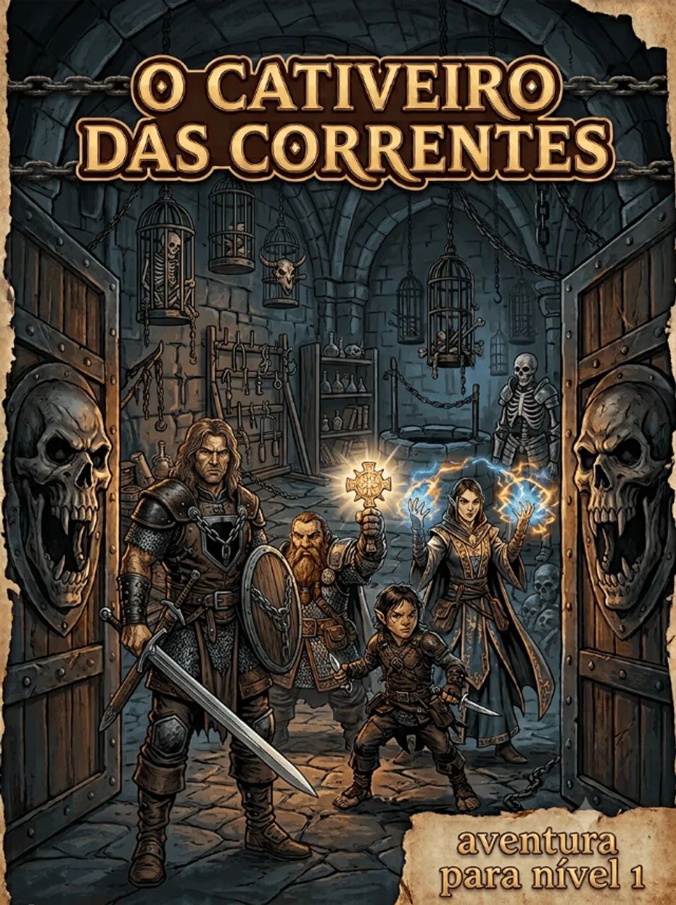 Kit Masmorra Modular 3D para RPG + PDF de Aventura Grátis + Miniaturas de Brinde!  - Foto 4