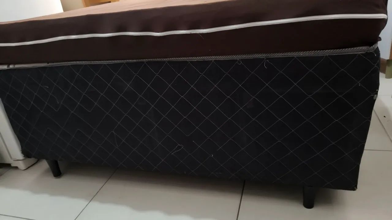 Cama box casal + colchão  - Foto 2