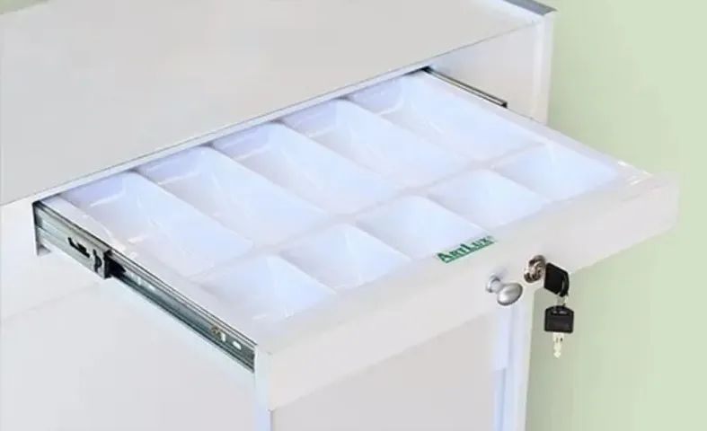 Balcão Caixa Seco completo com gaveta e chave Cor branco Promoção - Foto 2