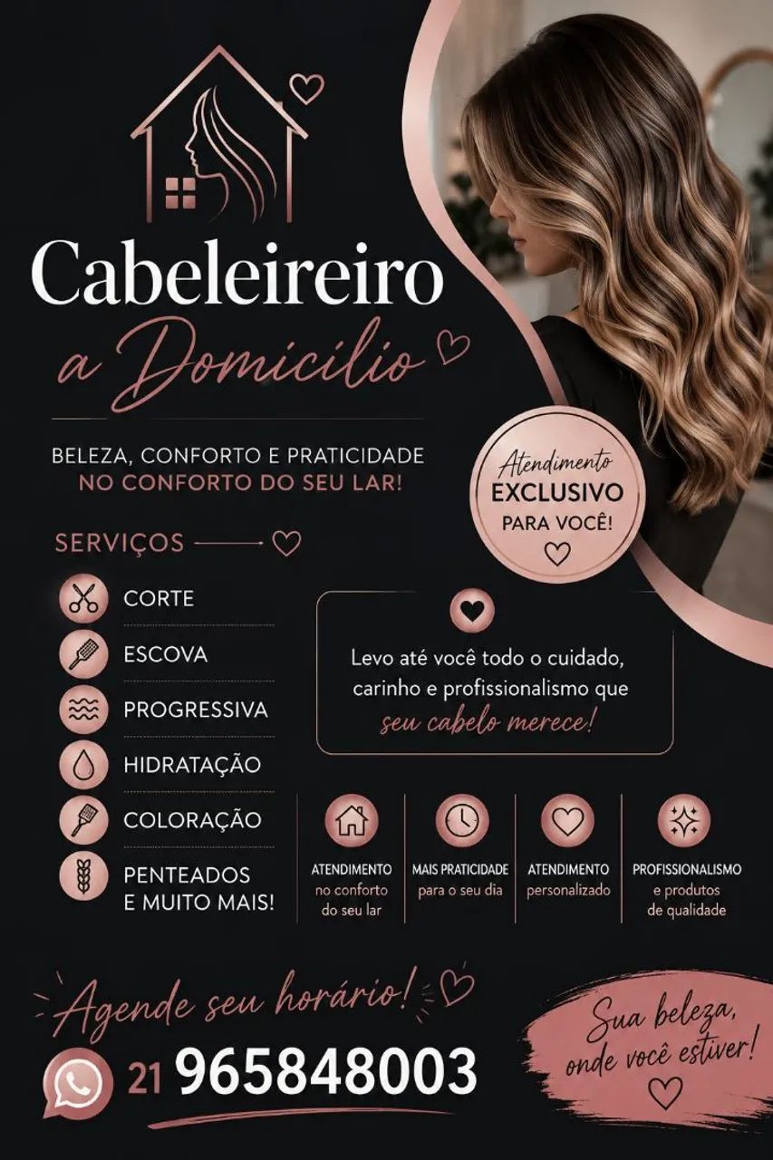 Cabeleireiro a domicílio