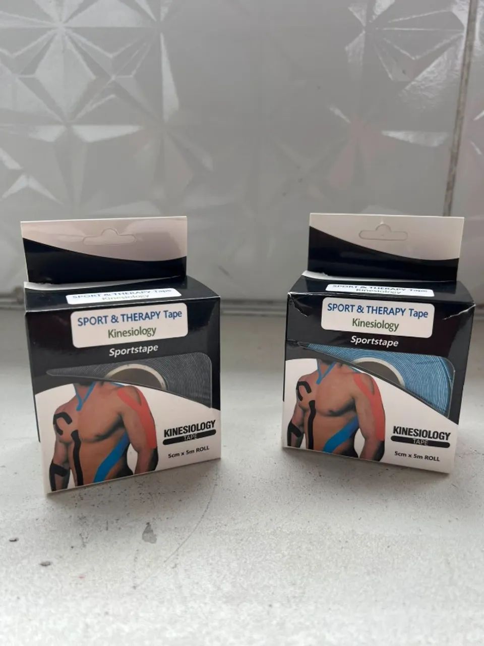 Kit 2 Fitas Kinesiológicas 5cm x 5m - 1 Nova + 1 Aberta