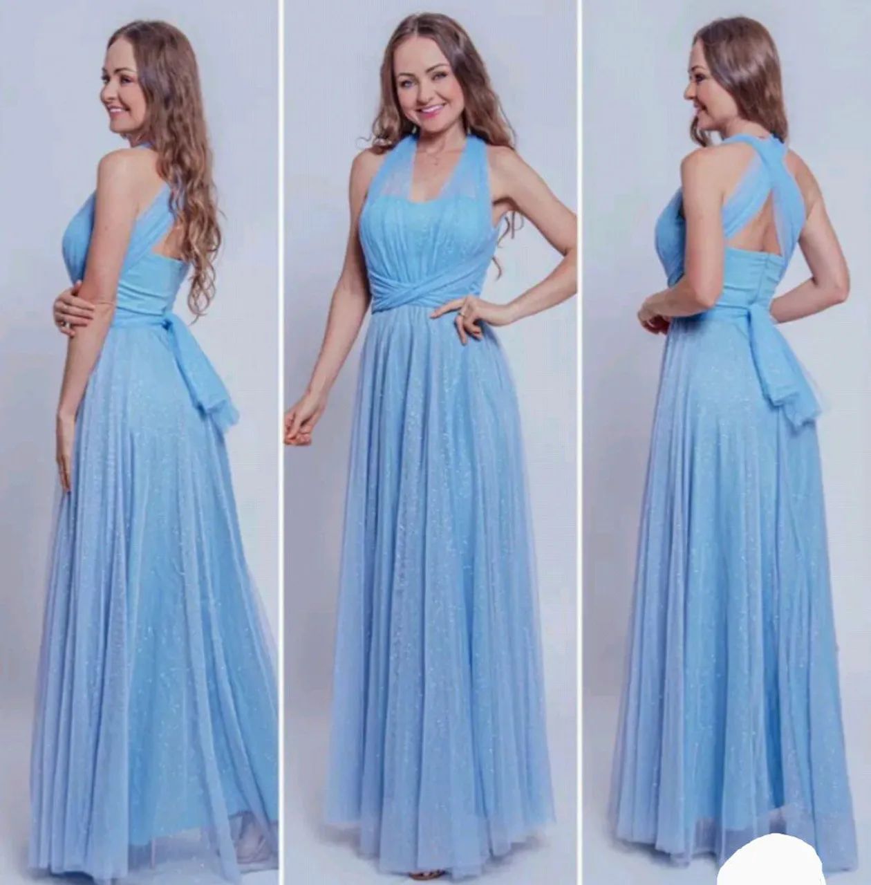 Vestido festa azul serenity - Foto 4
