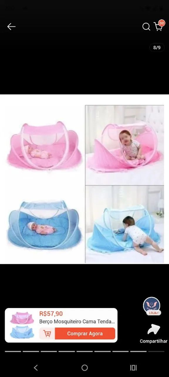 Mosquiteiro para bebê 